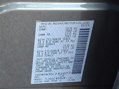 2025 Nissan Pathfinder S