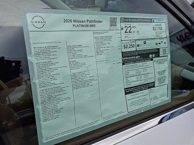 2026 Nissan Pathfinder Platinum