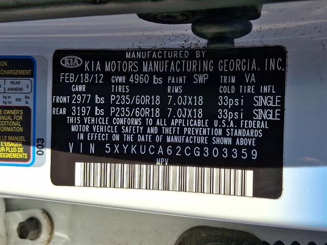 2012 Kia Sorento EX