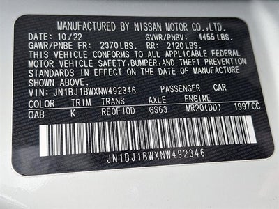 2022 Nissan Rogue Sport AWD SV W/TECH PKG.