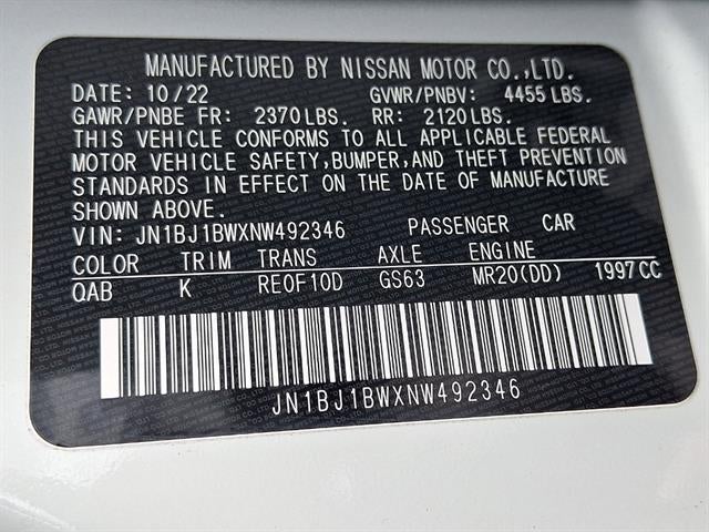 2022 Nissan Rogue Sport AWD SV W/TECH PKG.