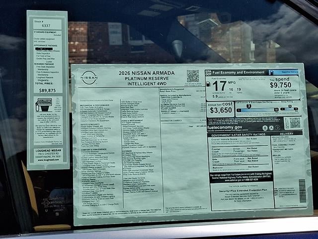 2026 Nissan Armada Platinum Reserve