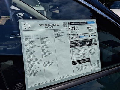 2026 Nissan Rogue Platinum