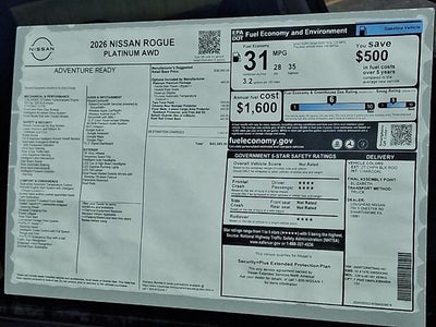 2026 Nissan Rogue Platinum