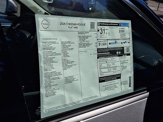 2026 Nissan Rogue Platinum