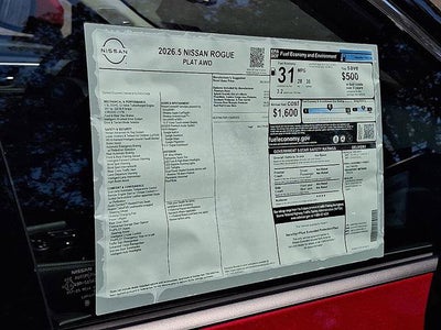 2026 Nissan Rogue Platinum