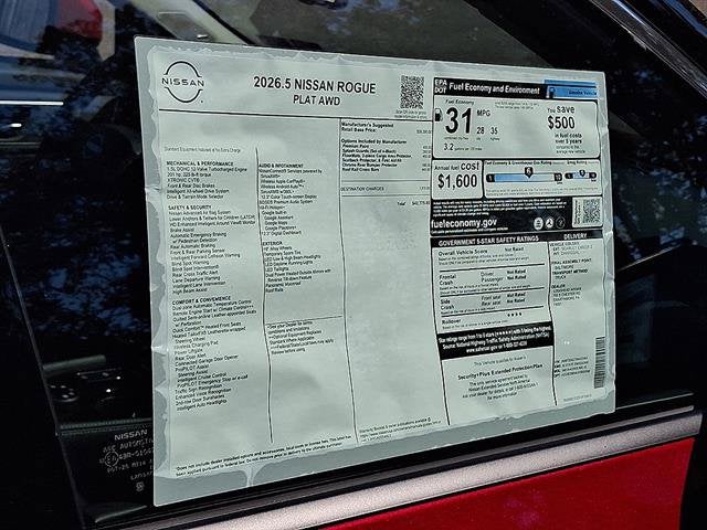 2026 Nissan Rogue Platinum