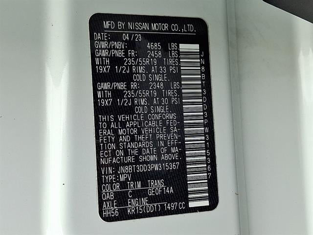 2023 Nissan Rogue AWD Platinum W/PREMIUM PKG.