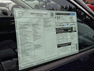 2026 Nissan Rogue Platinum
