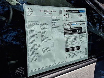 2026 Nissan Rogue Platinum