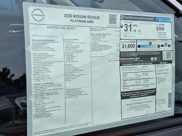 2026 Nissan Rogue Platinum