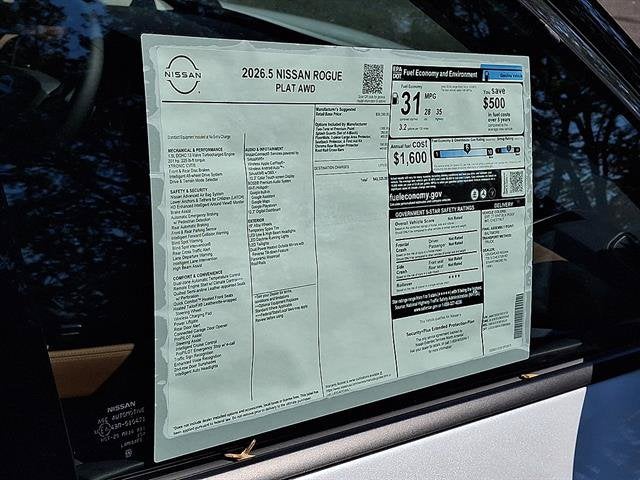 2026 Nissan Rogue Platinum