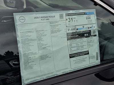 2026 Nissan Rogue Platinum