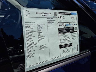 2026 Nissan Rogue Platinum