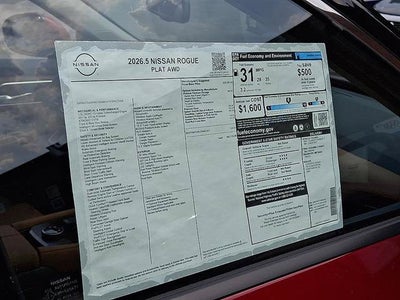 2026 Nissan Rogue Platinum
