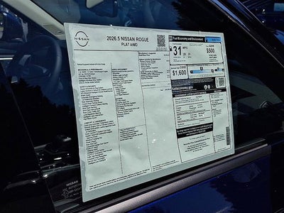 2026 Nissan Rogue Platinum
