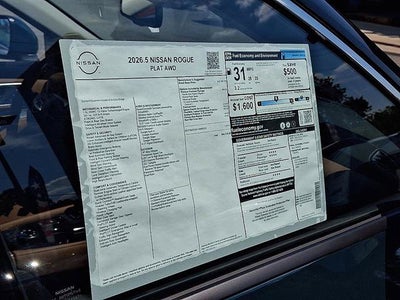 2026 Nissan Rogue Platinum