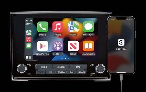 Stay connected with a standard 8" touch-screen display 2023 Nissan Titan | LOUGHEAD NISSAN in Swarthmore PA